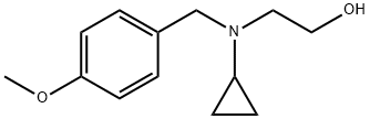 2-[Cyclopropyl-(4-Methoxy-benzyl)-aMino]-ethanol Struktur