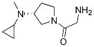 2-AMino-1-[(R)-3-(cyclopropyl-Methyl-aMino)-pyrrolidin-1-yl]-ethanone Struktur