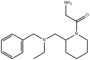 2-AMino-1-{2-[(benzyl-ethyl-aMino)-Methyl]-piperidin-1-yl}-ethanone Struktur