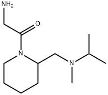 2-AMino-1-{2-[(isopropyl-Methyl-aMino)-Methyl]-piperidin-1-yl}-ethanone Struktur