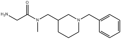 2-AMino-N-(1-benzyl-piperidin-3-ylMethyl)-N-Methyl-acetaMide Struktur