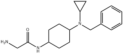 2-AMino-N-[4-(benzyl-cyclopropyl-aMino)-cyclohexyl]-acetaMide Struktur