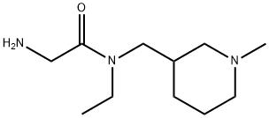 2-AMino-N-ethyl-N-(1-Methyl-piperidin-3-ylMethyl)-acetaMide Struktur