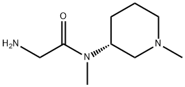 2-AMino-N-Methyl-N-((R)-1-Methyl-piperidin-3-yl)-acetaMide Struktur