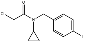 2-Chloro-N-cyclopropyl-N-(4-fluoro-benzyl)-acetaMide Struktur