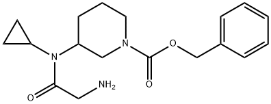 3-[(2-AMino-acetyl)-cyclopropyl-aMino]-piperidine-1-carboxylic acid benzyl ester Struktur