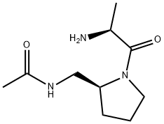 N-[(S)-1-((S)-2-AMino-propionyl)-pyrrolidin-2-ylMethyl]-acetaMide Struktur