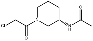 N-[(S)-1-(2-Chloro-acetyl)-piperidin-3-yl]-acetaMide Struktur