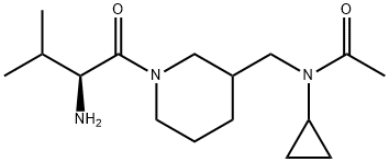 N-[1-((S)-2-AMino-3-Methyl-butyryl)-piperidin-3-ylMethyl]-N-cyclopropyl-acetaMide Struktur