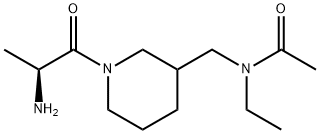 N-[1-((S)-2-AMino-propionyl)-piperidin-3-ylMethyl]-N-ethyl-acetaMide Struktur