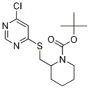 2-(6-Chloro-pyriMidin-4-ylsulfanylM
ethyl)-piperidine-1-carboxylic acid
tert-butyl ester Struktur