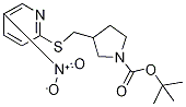 3-(5-Nitro-pyridin-2-ylsulfanylMeth
yl)-pyrrolidine-1-carboxylic acid t
ert-butyl ester Struktur