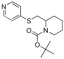 2-(Pyridin-4-ylsulfanylmethyl)-piperidine-1-carboxylic acid tert-butyl ester Struktur