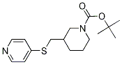 3-(Pyridin-4-ylsulfanylmethyl)-piperidine-1-carboxylic acid tert-butyl ester Struktur