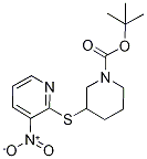 3-(3-Nitro-pyridin-2-ylsulfanyl)-pi
peridine-1-carboxylic acid tert-but
yl ester Struktur