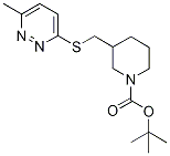 3-(6-Methyl-pyridazin-3-ylsulfanylM
ethyl)-piperidine-1-carboxylic acid
tert-butyl ester Struktur