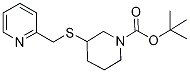 3-(Pyridin-2-ylMethylsulfanyl)-pipe
ridine-1-carboxylic acid tert-butyl
ester Struktur