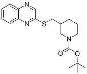 3-(Quinoxalin-2-ylsulfanylMethyl)-p
iperidine-1-carboxylic acid tert-bu
tyl ester Struktur