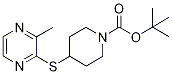 4-(3-Methyl-pyrazin-2-ylsulfanyl)-p
iperidine-1-carboxylic acid tert-bu
tyl ester Struktur