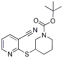 3-(3-Cyano-pyridin-2-ylsulfanyl)-pi
peridine-1-carboxylic acid tert-but
yl ester Struktur