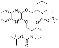 tert-butyl2-((2-((1-(tert-butoxycarbonyl)piperidin-2-yl)Methoxy)quinoxalin-3-yloxy)Methyl)piperidine-1-carboxylate Struktur