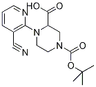 4-(3-Cyano-pyridin-2-yl)-piperazine-1,3-dicarboxylic acid 1-tert-butyl este Struktur