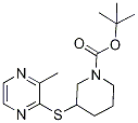 3-(3-Methyl-pyrazin-2-ylsulfanyl)-p
iperidine-1-carboxylic acid tert-bu
tyl ester Struktur