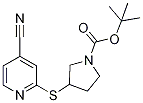 3-(4-Cyano-pyridin-2-ylsulfanyl)-py
rrolidine-1-carboxylic acid tert-bu
tyl ester Struktur