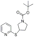 3-(Pyridin-2-ylsulfanyl)-pyrrolidine-1-carboxylic acid tert-butyl ester Struktur