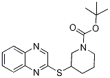 3-(Quinoxalin-2-ylsulfanyl)-piperid
ine-1-carboxylic acid tert-butyl es
ter Struktur