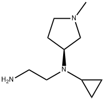 N*1*-Cyclopropyl-N*1*-((S)-1-Methyl-pyrrolidin-3-yl)-ethane-1,2-diaMine Struktur