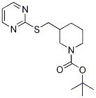 3-(PyriMidin-2-ylsulfanylMethyl)-pi
peridine-1-carboxylic acid tert-but
yl ester Struktur