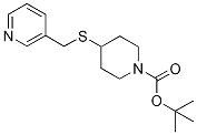 4-(Pyridin-3-ylMethylsulfanyl)-pipe
ridine-1-carboxylic acid tert-butyl
ester Struktur