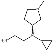 N*1*-Cyclopropyl-N*1*-((R)-1-Methyl-pyrrolidin-3-yl)-ethane-1,2-diaMine Struktur