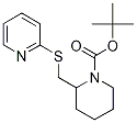 2-(Pyridin-2-ylsulfanylmethyl)-piperidine-1-carboxylic acid tert-butyl ester Struktur