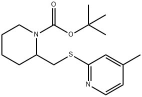 2-(4-Methyl-pyridin-2-ylsulfanylMet
hyl)-piperidine-1-carboxylic acid t
ert-butyl ester Struktur