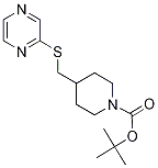 4-(Pyrazin-2-ylsulfanylMethyl)-pipe
ridine-1-carboxylic acid tert-butyl
ester Struktur