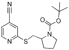 2-(4-Cyano-pyridin-2-ylsulfanylMeth
yl)-pyrrolidine-1-carboxylic acid t
ert-butyl ester Struktur