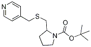 2-(Pyridin-4-ylMethylsulfanylMethyl
)-pyrrolidine-1-carboxylic acid ter
t-butyl ester Struktur