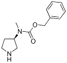 Methyl-(R)-pyrrolidin-3-yl-carbaMi acid benzyl ester Struktur