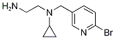 N*1*-(6-BroMo-pyridin-3-ylMethyl)-N*1*-cyclopropyl-ethane-1,2-diaMine Struktur