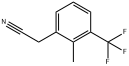 2-METHYL-3-(TRIFLUOROMETHYL)PHENYLACETONITRILE Struktur