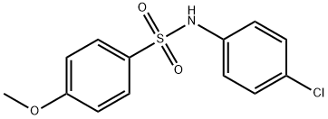 N-(4-chlorophenyl)-4-methoxybenzenesulfonamide Struktur