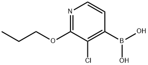 3-Chloro-2-propoxypyridin-4-ylboronic acid Struktur