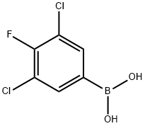 3,5-Dichloro-4-fluorophenylboronic acid Struktur