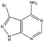 3-BroMo-1H-pyrazolo[3,4-d]pyriMidin-4-ylaMine Struktur