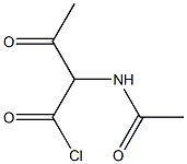 2-acetaMido-3-oxobutanoyl chloride Struktur