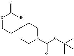 9-Boc-2-oxo-3-oxa-1,9-diaza-spiro[5.5]undecane Struktur