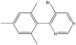 5-broMo-4-MesitylpyriMidine Struktur