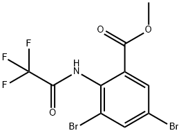 Methyl 3,5-DibroMo-2-(trifluoroacetaMido)benzoate Struktur